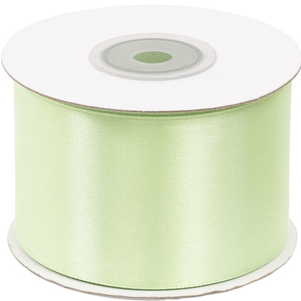 Лента атласная 3,8см*22,85м СВЕТЛО-ЗЕЛЕНЫЙ