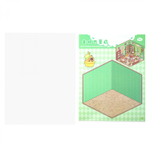 Наклейки для творчества - антистресс набор, 135*195 мм, "MIX CAPYBARA", MINI, 5D стикеры, 4 комнаты, 4 листа с наклейками, 24 шт/уп, шоу-бокс