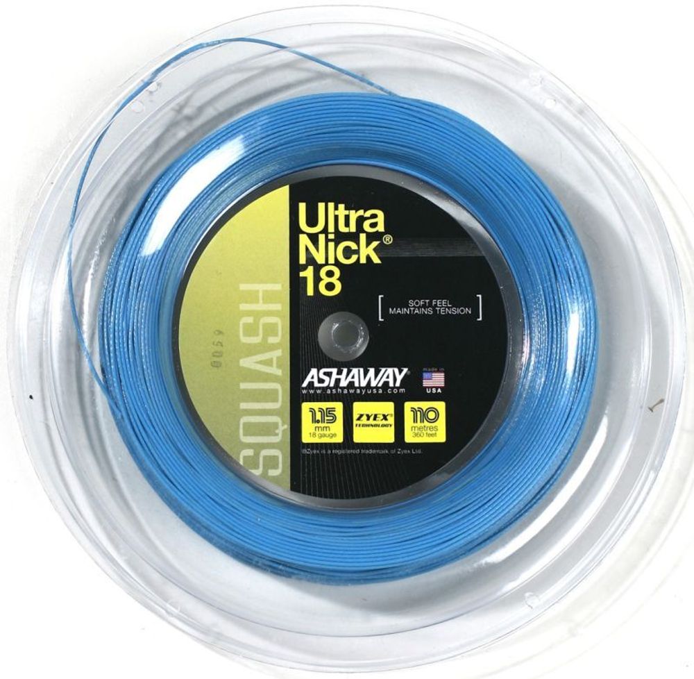Струны для сквоша Ashaway UltraNick 18 (110 m) - blue