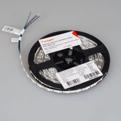 Светодиодная лента RT-G60-5mm 24V RGB (6.6 W/m, IP20, 3838, 5m) (Arlight, узкая) 030164(2)