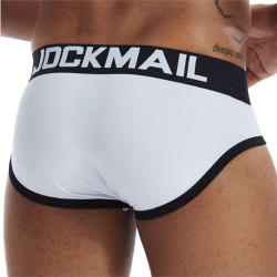 Мужские трусы брифы белые JOCKMAIL JM2032-1