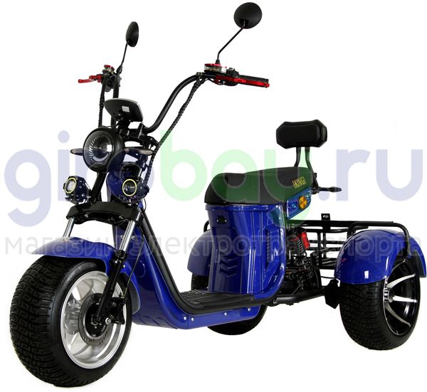 Электроскутер IKINGI M7 PRO TRIKE 3333W - Синий фото №1