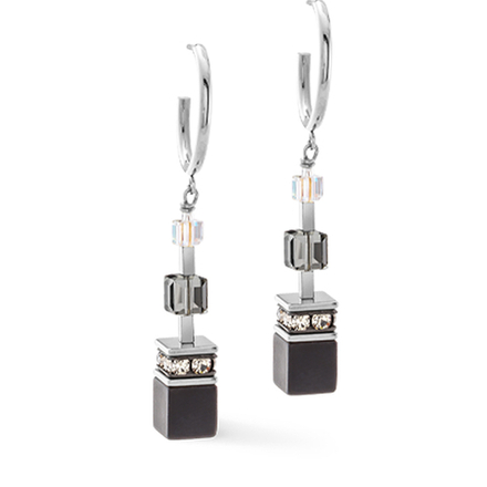 Серьги Coeur de Lion Black-Silver 3039/21-1317