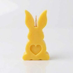 Свеча Зайчик желтый