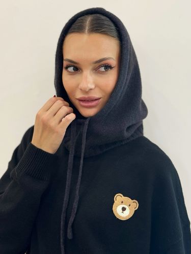 Графитовый капор из шерсти и кашемира