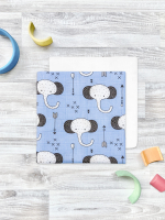 Сет из 2х муслиновых пелёнок Mjölk Слоники/White