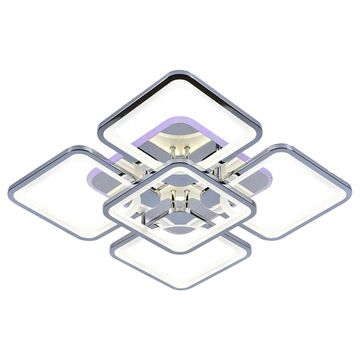 Потолочный светодиодный светильник 8057/4+1 CHR 170W+10W RGB хром Profit Light