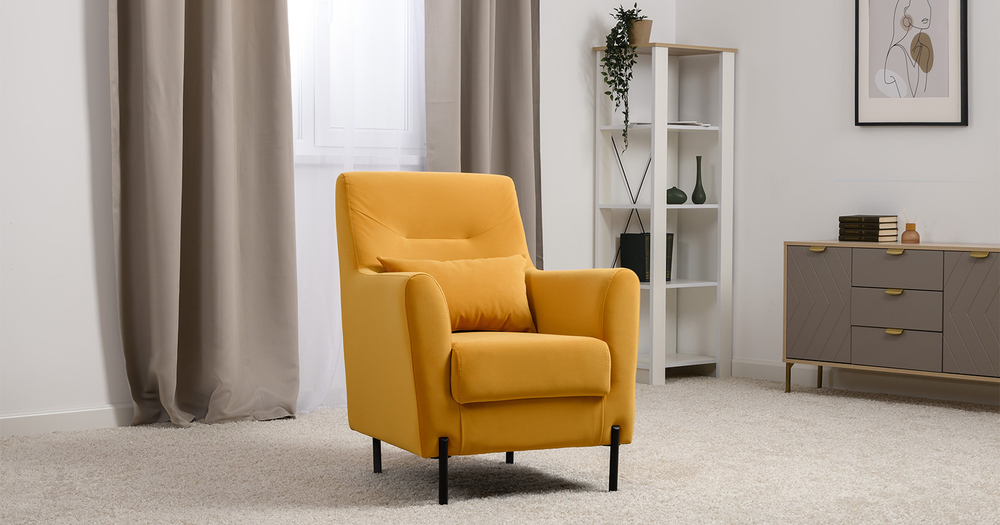 Барселона кресло для отдыха (желтый)