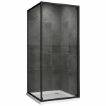 Душевой уголок Abber Schwarzer Diamant AG0A090B 90x90 стекло прозрачное/профиль черный