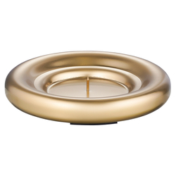 Подсвечник круглый с титановым покрытием Tkano Edge 12см