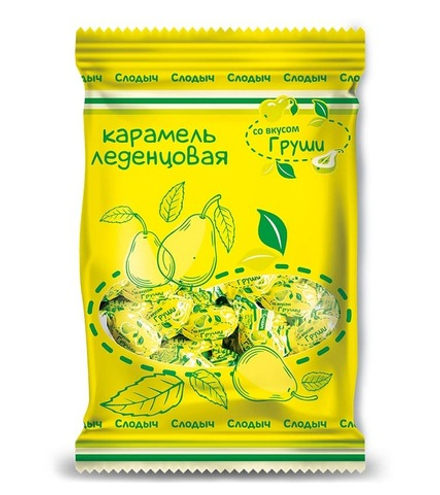 Карамель со вкусом груши 200г. Слодыч