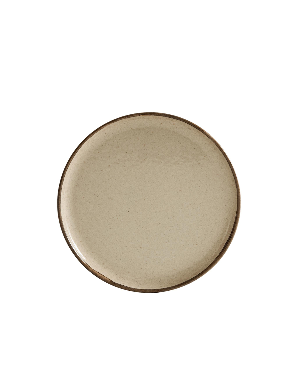 Zara Home тарелка десертная из каменной керамики, цвет бежевый, 22.2 см