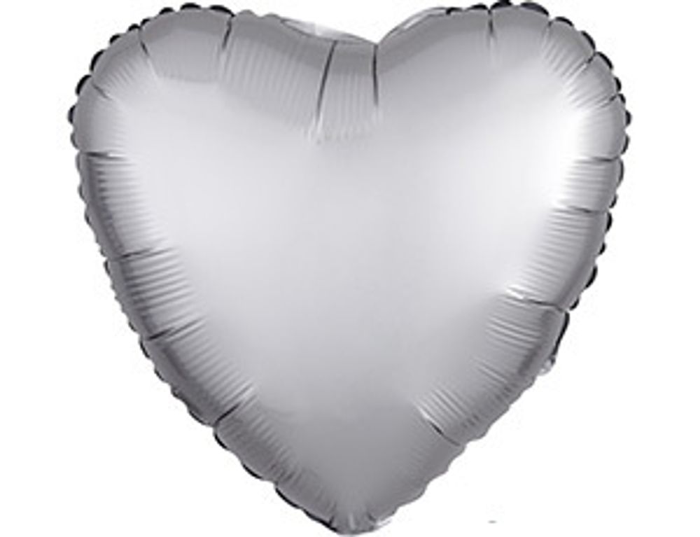 А Б/РИС СЕРДЦЕ 18&quot; Сатин Platinum