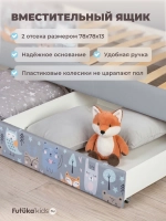 Кровать детская 160х80 с бортиком и ящиком Майло Арт