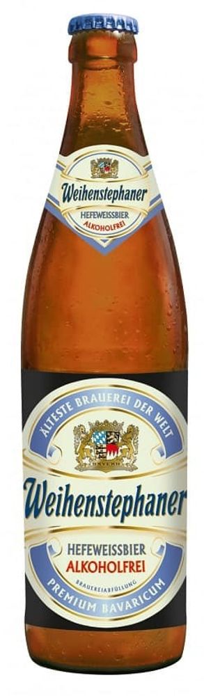 Пиво Вайнштефан Хефевайссбир Безалкогольное / Weihenstephan Hefeweissbier Alkoholfrei 0.5 - стекло