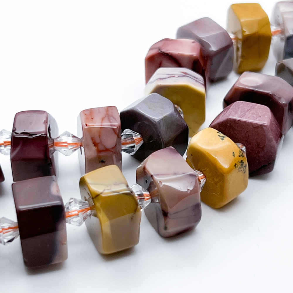 Мукаит бусины, размер около 14*8 мм, цена за набор 6 шт