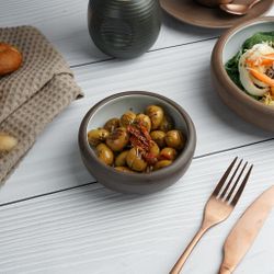 Салатник 200 мл d 11 cм h4 cм White Matt New Brown Taiga P.L. [6]