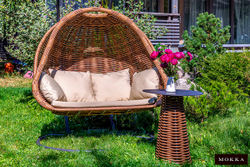 MOKKA MAJORCA подвесное кресло двухместное, цвет капучино