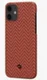 Чехол Pitaka MagEZ Case для iPhone 12 mini 5.4", красно-оранжевый, кевлар (арамид) KI1207