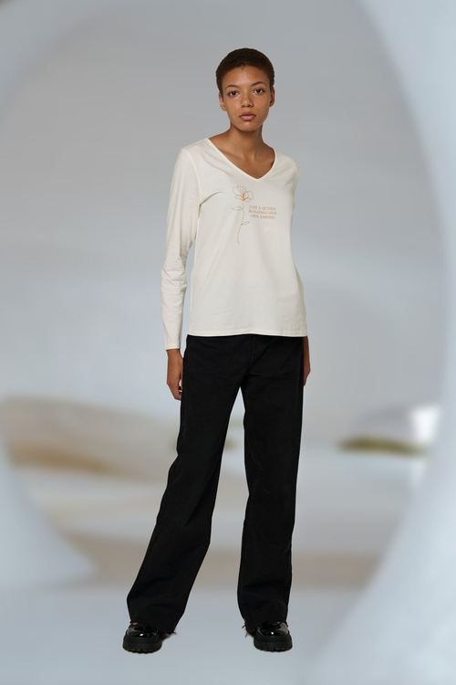 Лонгслив женский белый Queen