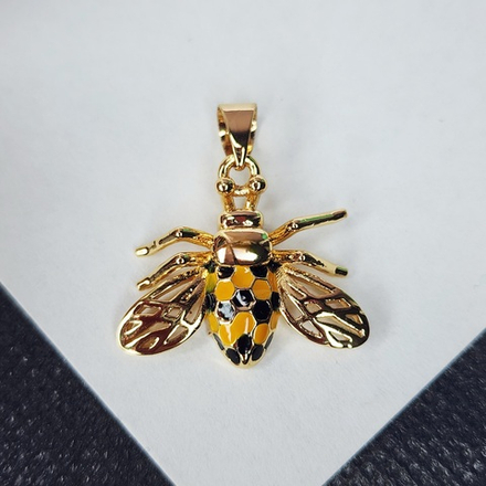 Подвеска, пчела, позолота, размер 20×22мм, фурнитура люкс, штучно