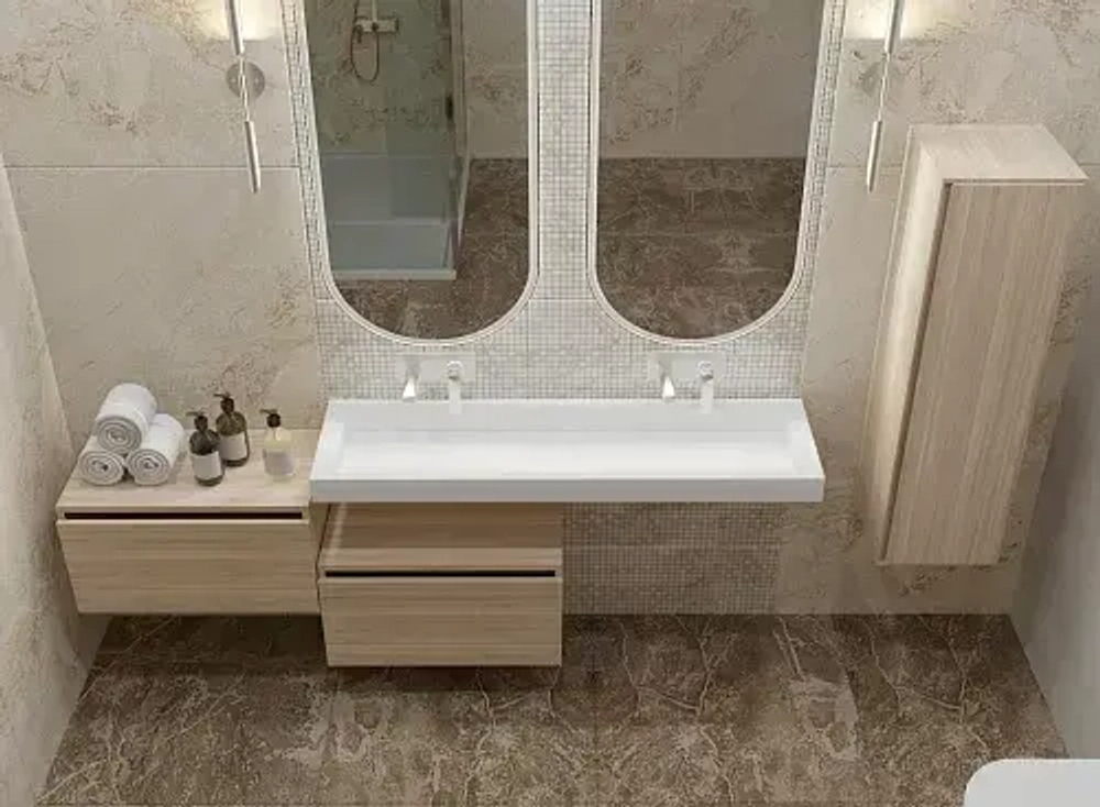 Ящик под столешницу 60 см LIGHT OAK Armadi Art Vallessi UNO-S 897-060-L