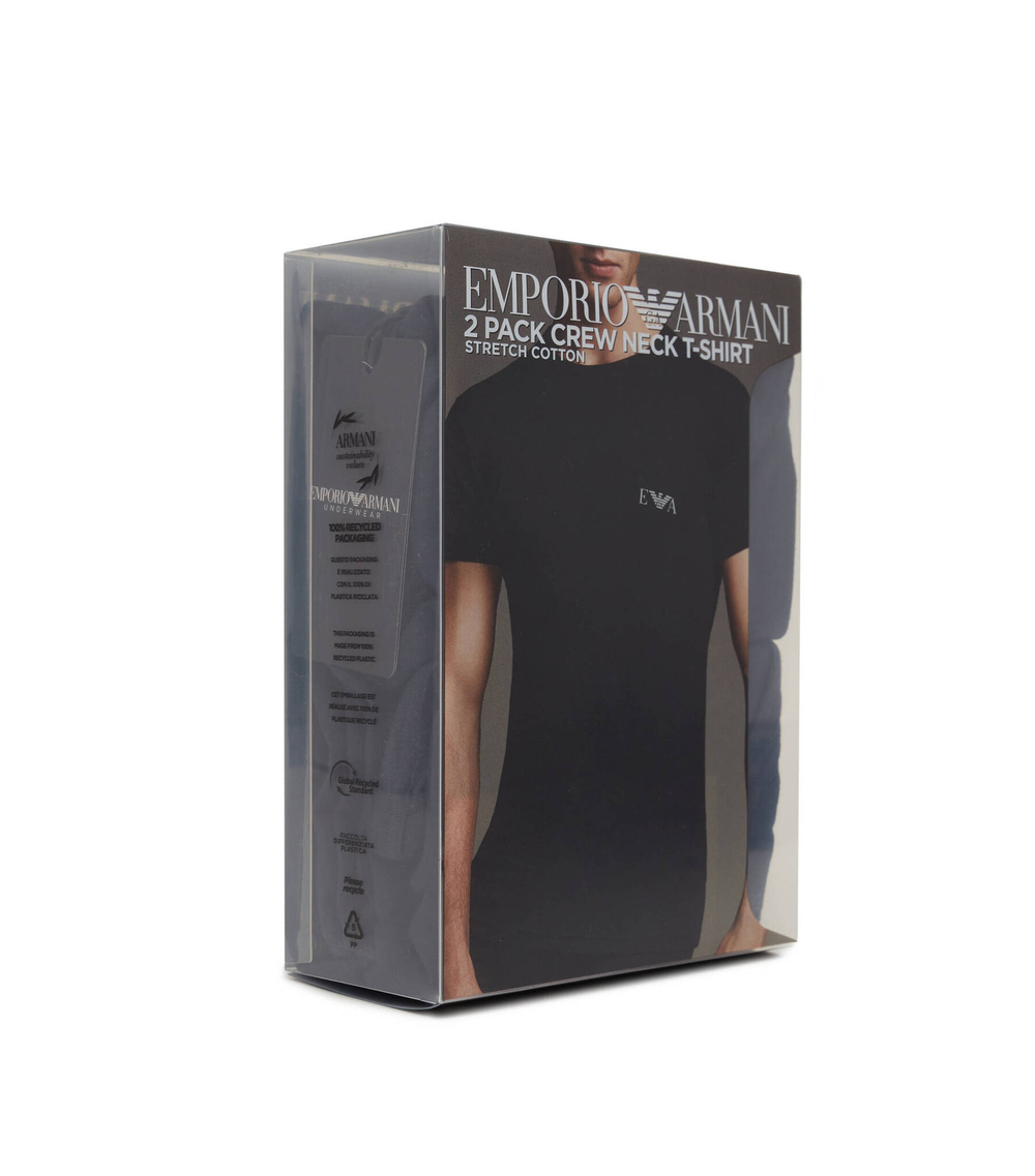 Футболка 2-pack Emporio Armani - темно-синий(111670 3F715)