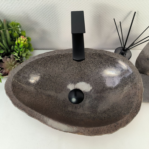 Раковина из речного камня RS-65146 49*33*15 0856