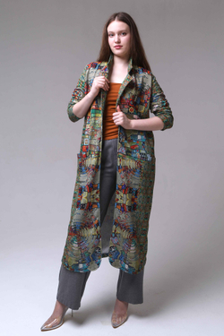 Удлинённый жакет "Витражи"