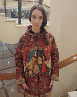 Куртка "Желание", по мотивам средневекового фламандского гобелена «Моё единственное желание» из серии гобеленов «Дама с Единорогом»