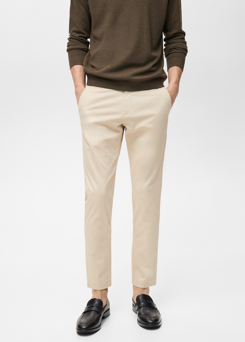Укороченные брюки-чинос Prato tapered fit