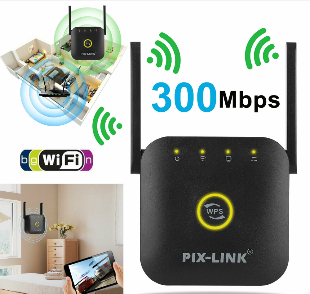 Wi-Fi усилитель сигнала PIX-LINK LV-WR25 (300Mbps)