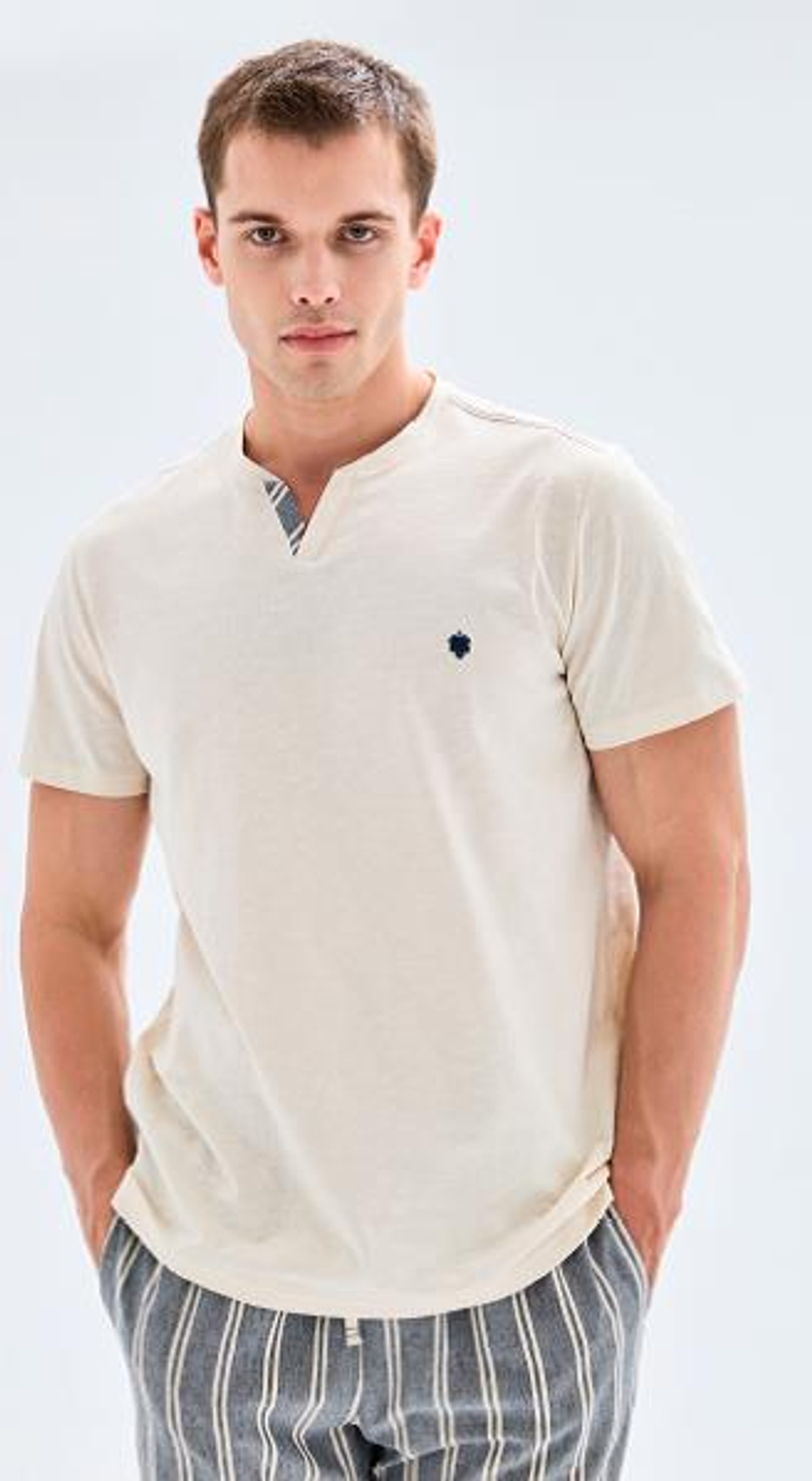 Пижама мужская экру