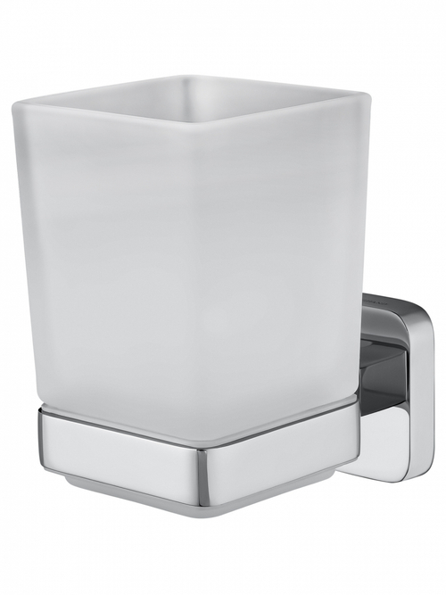 Стакан для зубных щеток с держателем WONZON & WOGHAND STILL, Хром (WW-6621)