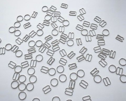 Крючки серебро (10 мм) Китай - 100 шт.