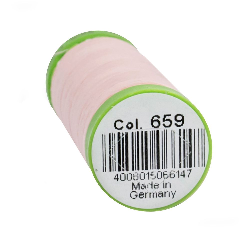 Нитки для тонких тканей Gutermann Extra Fine 150 (200 метров), 5 кат. | 659 св.персиково-розовый