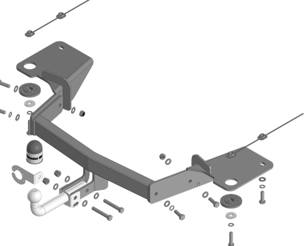 Фаркоп с унив. эл-кой Смарт для Jetour X90 Plus 2023- 99017-A+smart