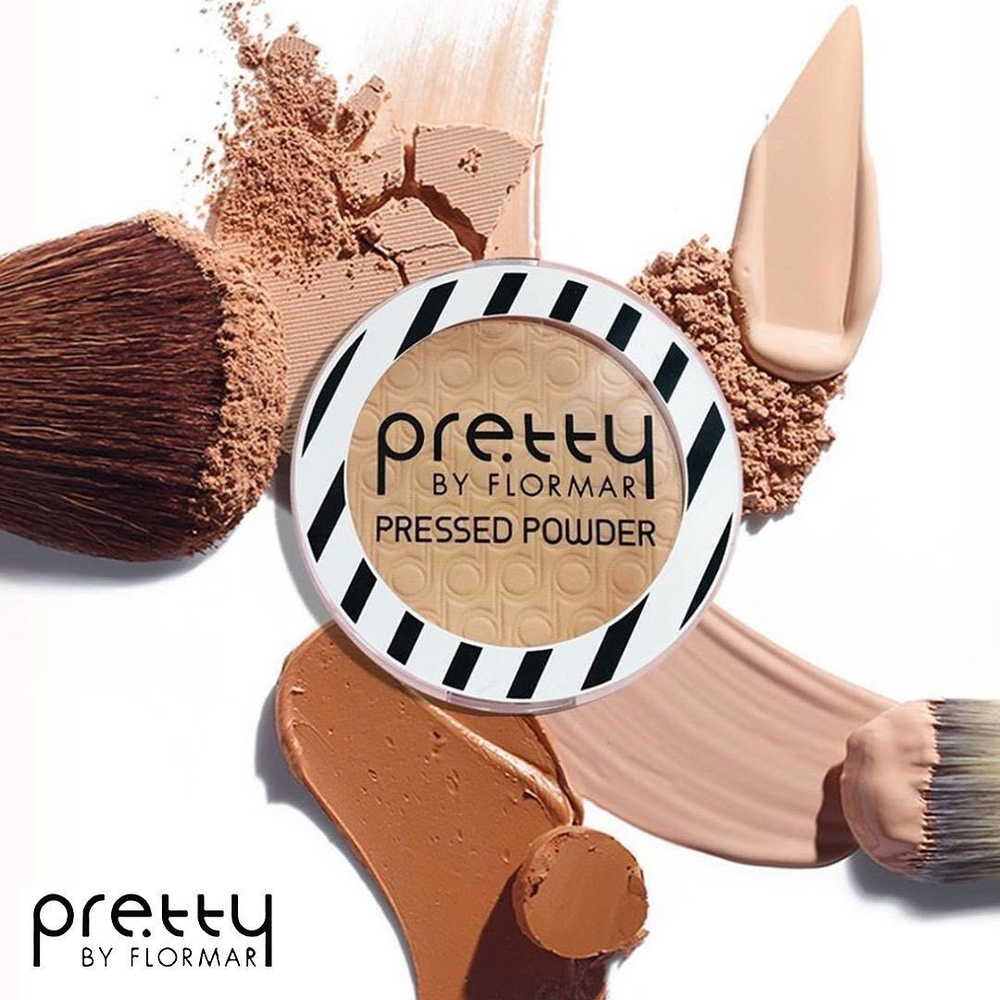 Pretty by Flormar. Компактная пудра Pressed Powder