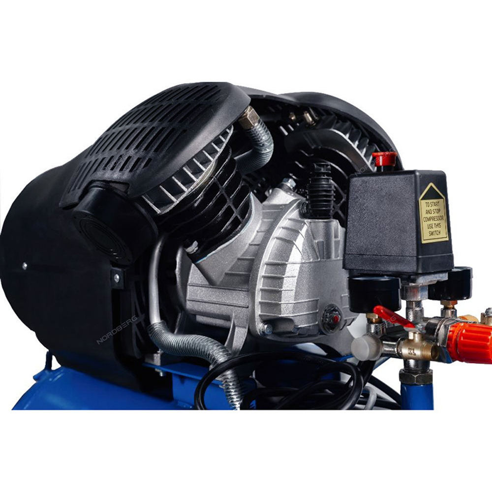 NORDBERG ECO (NCE50/410V) Компрессор поршневой V-образный 220В, ресив. 50л, 410л/мин