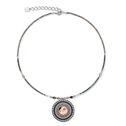 Колье Coeur de Lion Amulet Grey-Crystal 5035/10-1218