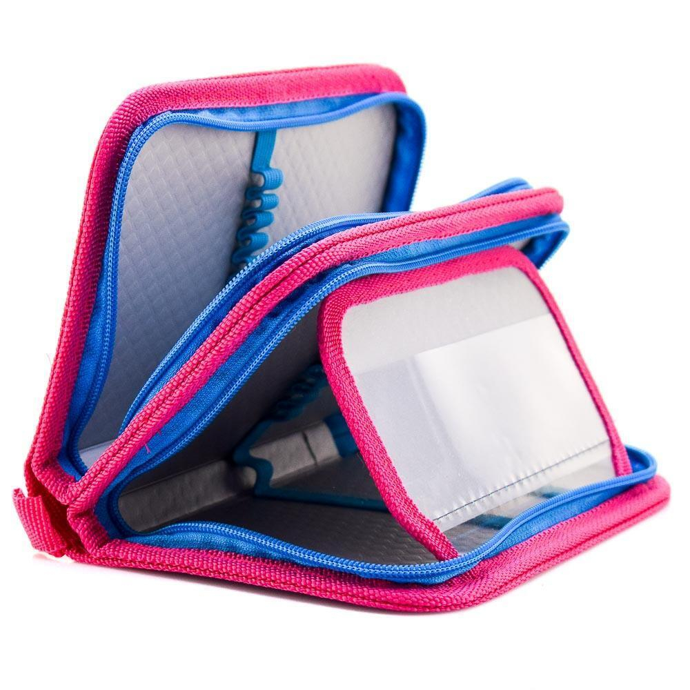 Пенал 2 секц. большой с откид. планкой 190*120 "ЛАМА В ЦВЕТАХ 2021" (Пчелка)