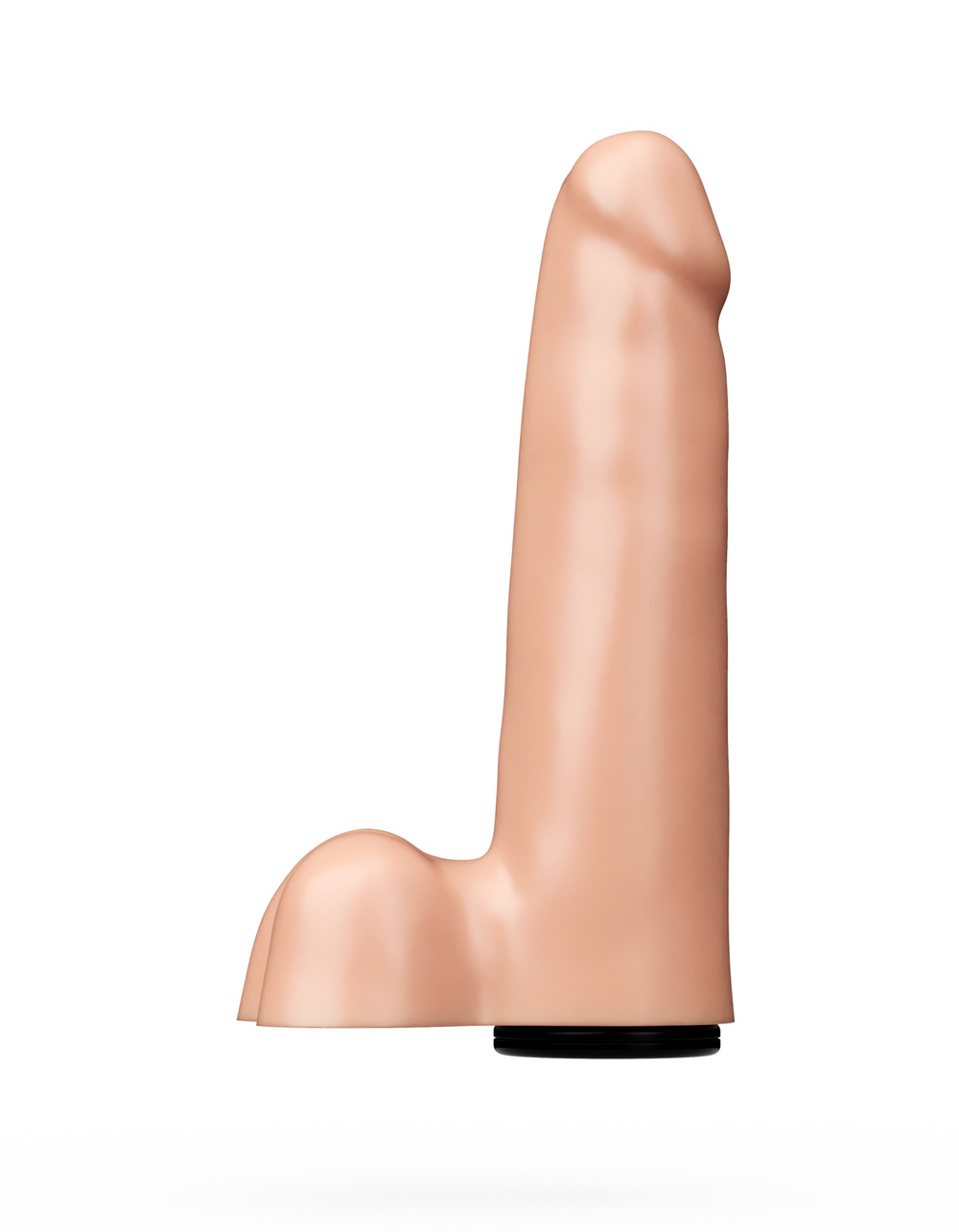 Реалистичная насадка-фаллос для трусиков с плугом - 17 см. (Цвет: телесный)