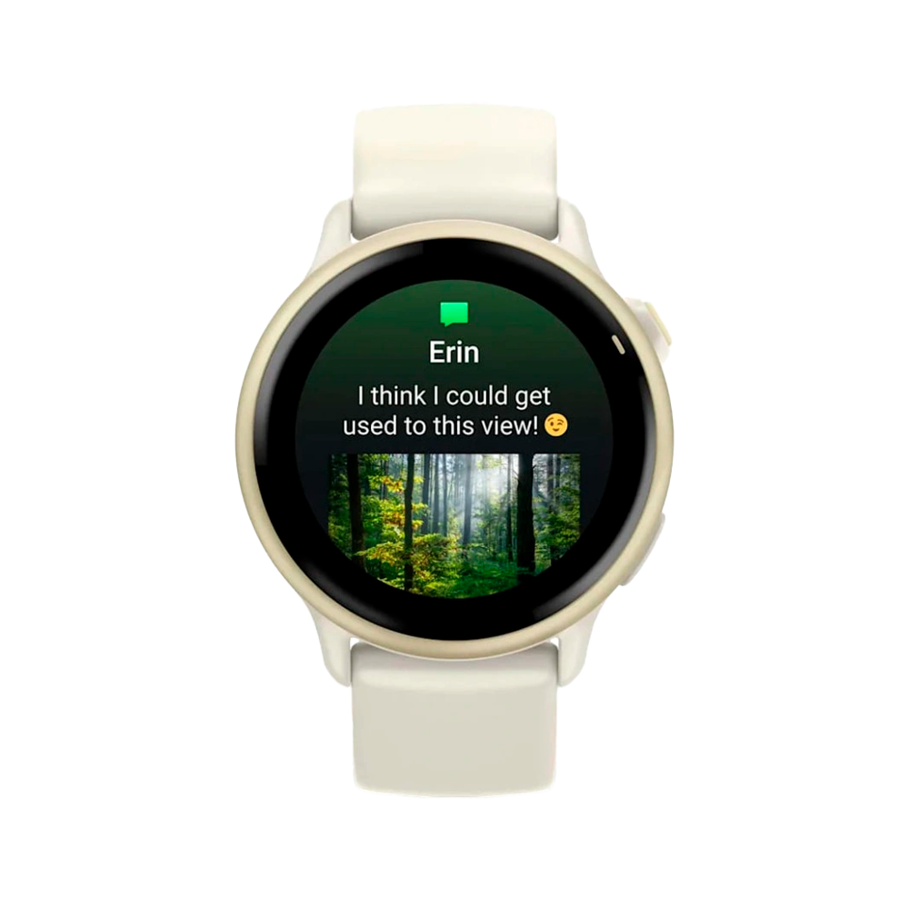 Умные часы Garmin Vivoactive 6, 42.2mm, Lunar Gold with Bone Band (010-02985-01)