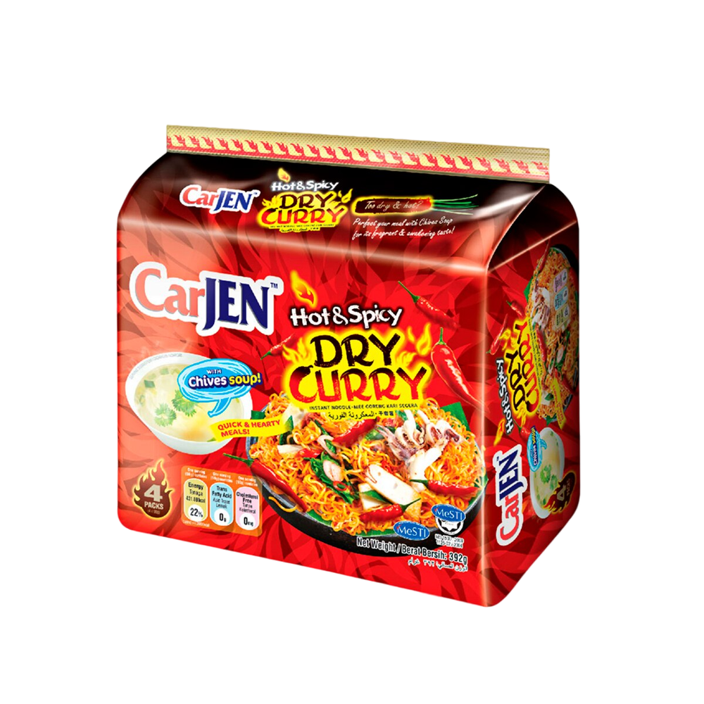 Лапша Ми Горенг Карри CarJEN Dry Curry 98 г 4 шт