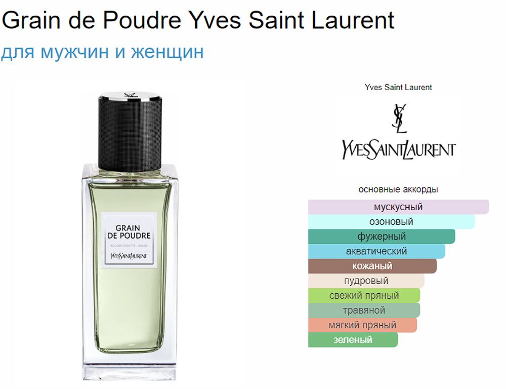 Yves Saint Laurent Grain de Poudre 75ml (duty free парфюмерия)