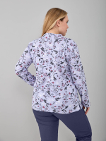 Блузка БЛ-22/голубой-цветыветочка