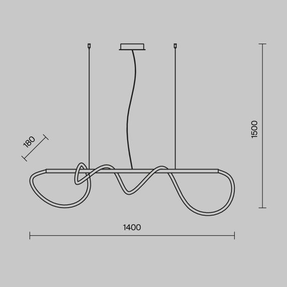 Подвесной светильник Maytoni Tau MOD166PL-L30G3K