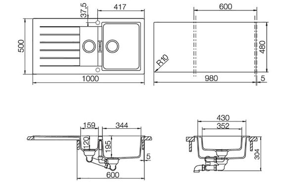 Мойка SCHOCK Signus 60D Cristadur бронза
