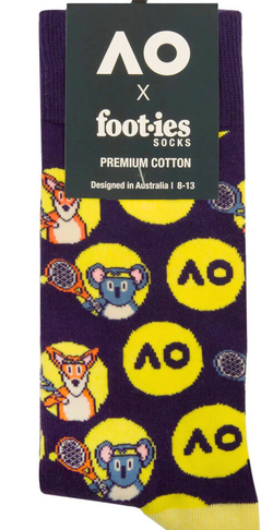Теннисные носки Australian Open Aussie Animals Cotton - небесный