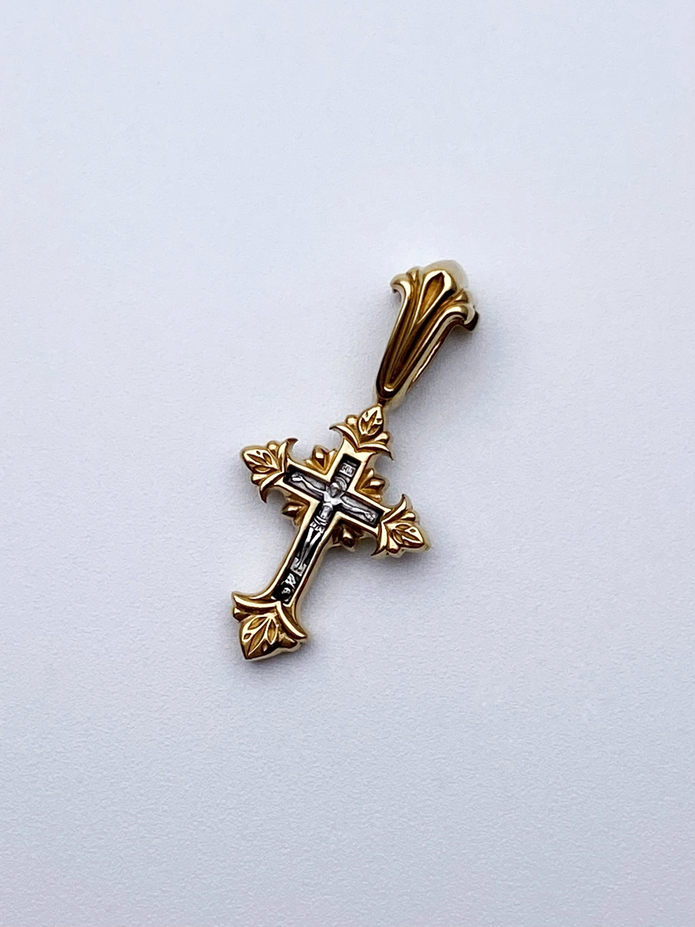 Крест из серебра/Позолота,Чернение
